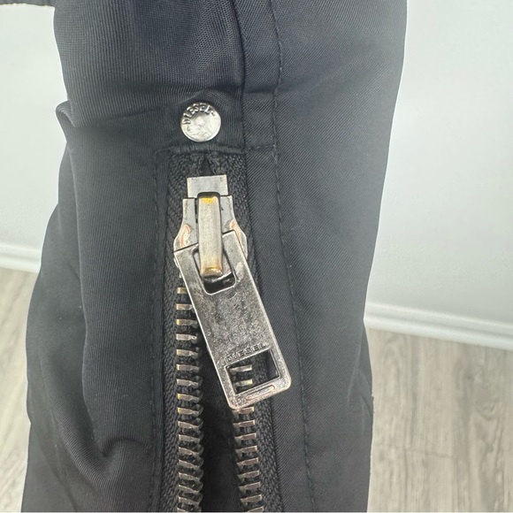 DIESEL Biker Jacket with Leather Details in Black Size Small - Picture 9 of 15